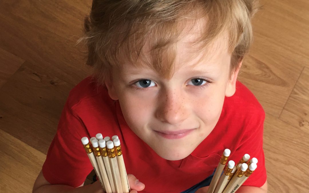 Earley school boy sells pencils to neighbours for charity